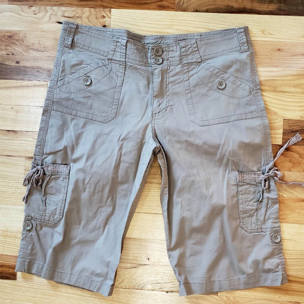Mudd Jeans adjustable Khaki shorts size 11
